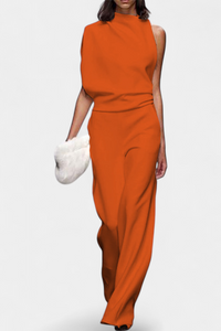 Etta | Asymmetrical One-Shoulder Wide-Leg Jumpsuit