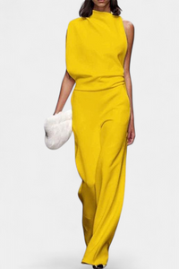 Etta | Asymmetrical One-Shoulder Wide-Leg Jumpsuit