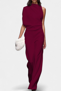 Etta | Asymmetrical One-Shoulder Wide-Leg Jumpsuit
