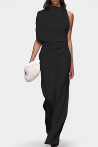 Etta | Asymmetrical One-Shoulder Wide-Leg Jumpsuit