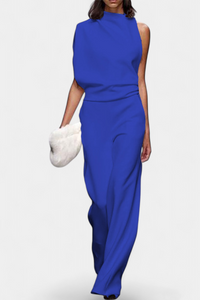 Etta | Asymmetrical One-Shoulder Wide-Leg Jumpsuit