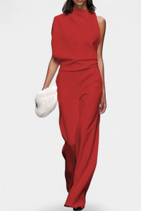 Etta | Asymmetrical One-Shoulder Wide-Leg Jumpsuit