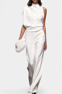 Etta | Asymmetrical One-Shoulder Wide-Leg Jumpsuit