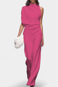 Etta | Asymmetrical One-Shoulder Wide-Leg Jumpsuit