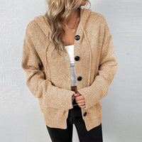 Vivian - Women's Relaxed Hooded Knit Cardigan