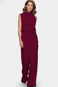 Etta | Asymmetrical One-Shoulder Wide-Leg Jumpsuit
